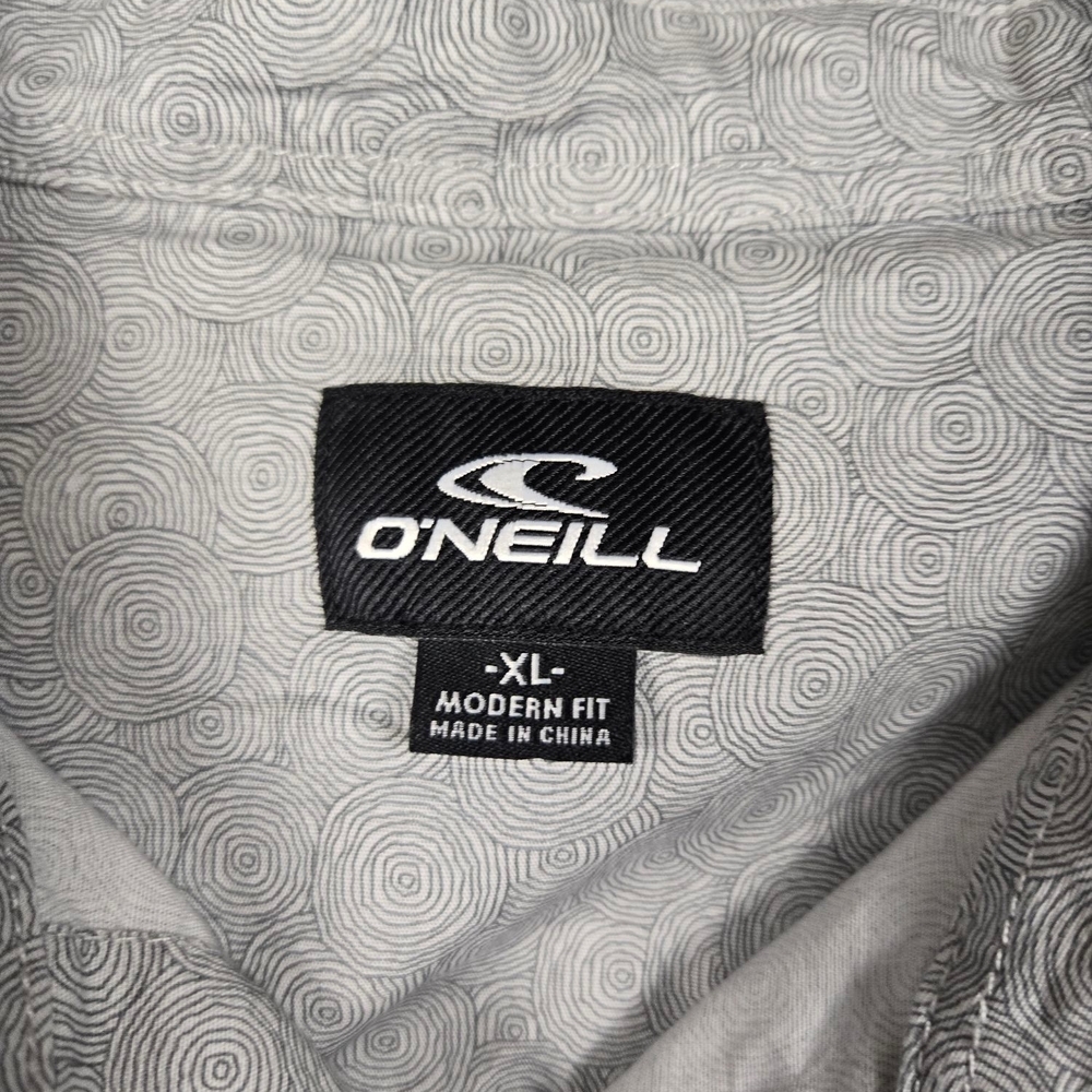 O'neill Button Down Short Sleeve Black Swirl Accent Sz.XL - Picture 5 of 7